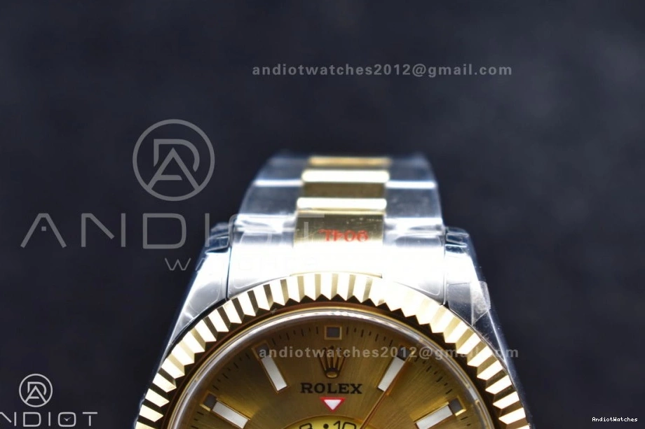 A23J YG Durable Noob Bracelet YG 1120 SS Dial Edition on Skydweller YG Best SS 0511